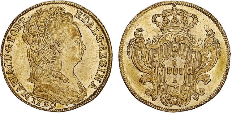 D. Maria I - Ouro - Peça 1799; ... 