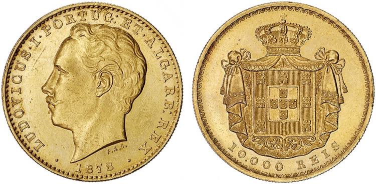 D. Luís I - Ouro - 10 000 Réis ... 
