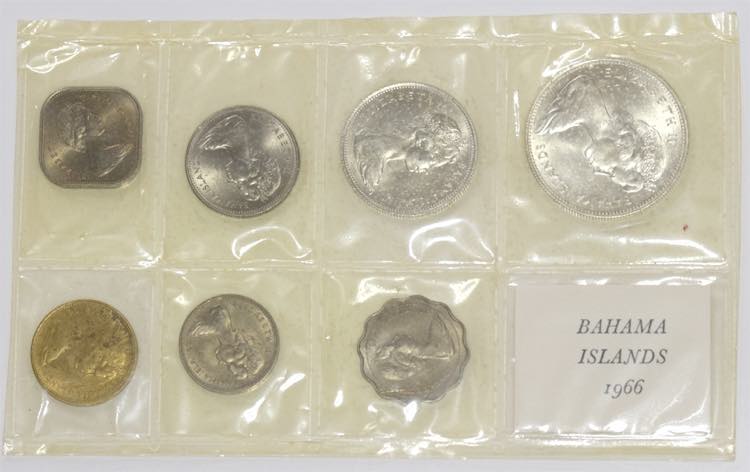 Bahamas - Série de moedas de 1966 ... 