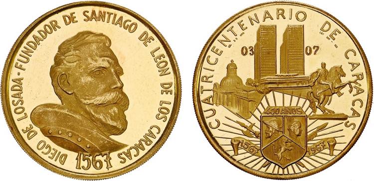 Medalhas - Venezuela - Ouro - ... 