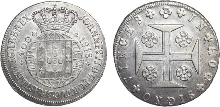D. João VI - Cruzado Novo 1818; ... 