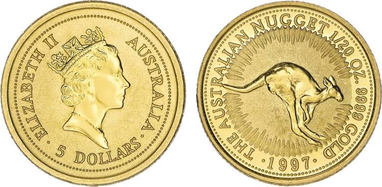 Austrália - Ouro - 5 Dollars ... 