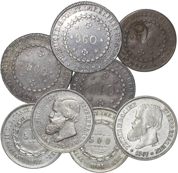 Brazil - Lot (8 coins) - D. Pedro ... 