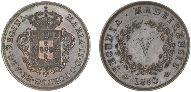 Madeira - Maria II (1834-1853) - V ... 