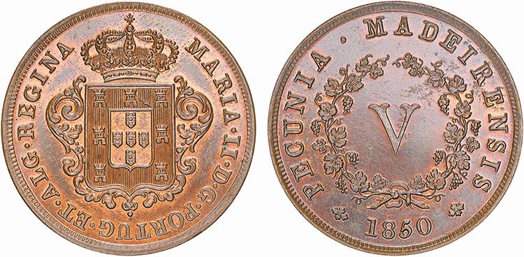 Madeira - D. Maria II (1834-1853) ... 