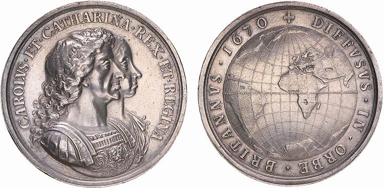 Medalhas - Prata - 1670 - Alusiva ... 