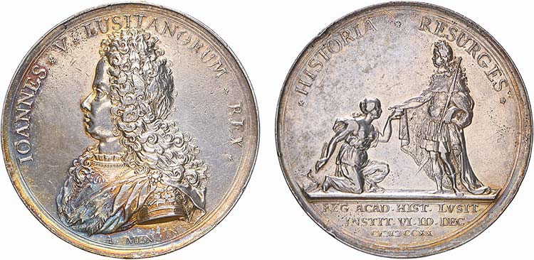 Medalhas - Prata - 1720 - A.Mengin ... 