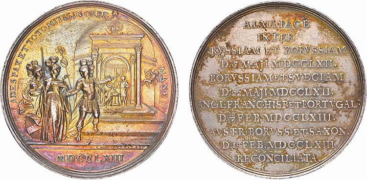 Medalhas - Prata - 1766 - Collegio ... 