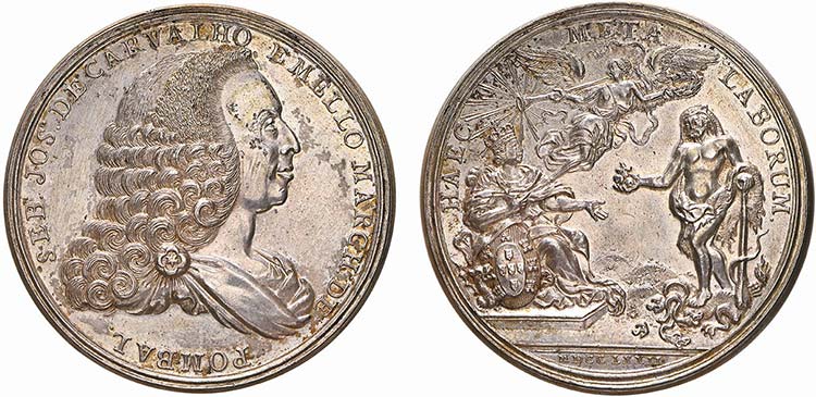 Medalhas - Prata - 1772 - Dedicada ... 