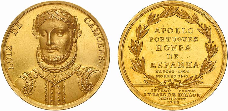 Medalhas - Ouro - 1782 - Dedicada ... 