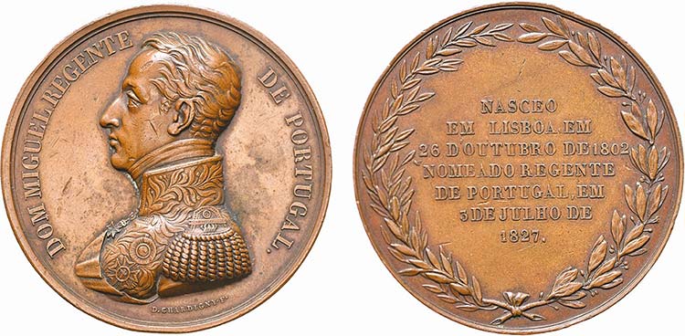 Medalhas - Cobre - 1827 - D. ... 