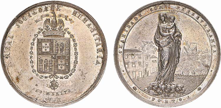 Medalhas - Prata - 1852 - Real ... 
