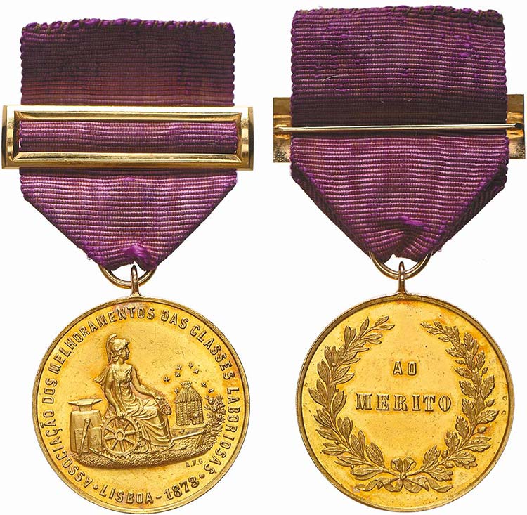 Medalhas - Ouro - 1873 - A.F.G. - ... 