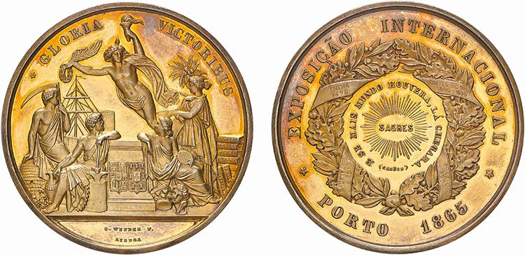 Medalhas - Prata Dourada - 1865 - ... 
