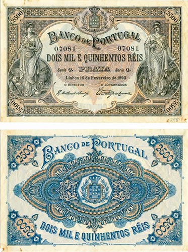 Notas - Banco de Portugal - 2500 ... 