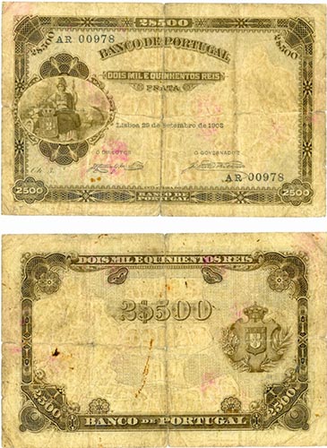 Notas - Banco de Portugal - 2500 ... 