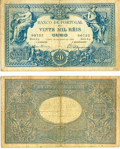 Notas - Banco de Portugal - 20.000 ... 