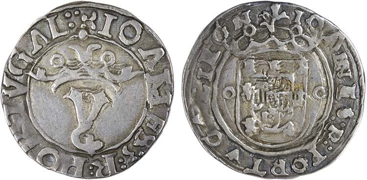 D. João III - Vintém; Lisboa; ... 