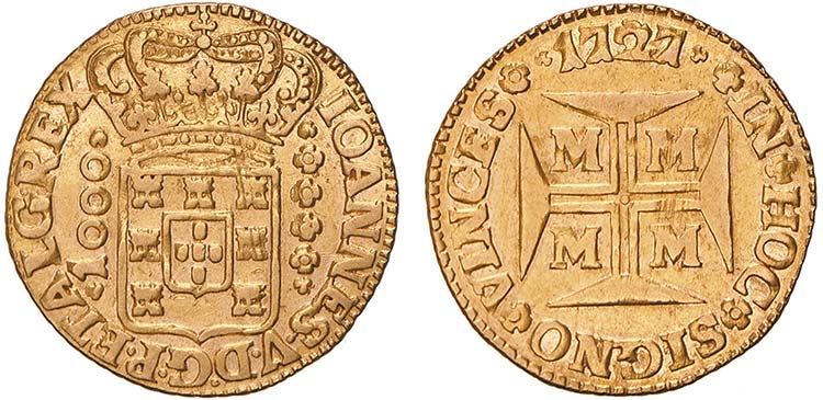 D. João V - Ouro - Quartinho 1727 ... 