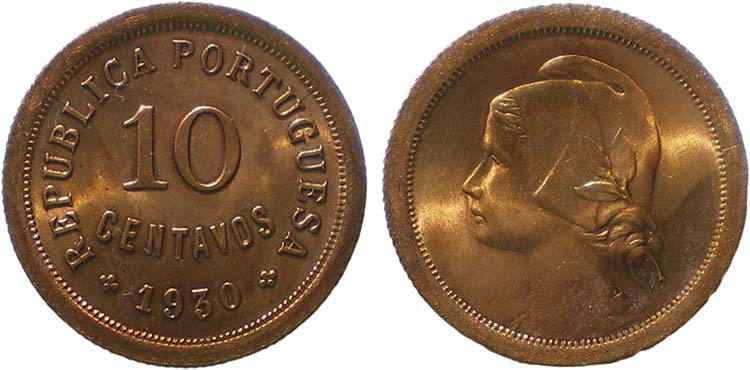 República - 10 Centavos 1930; ... 