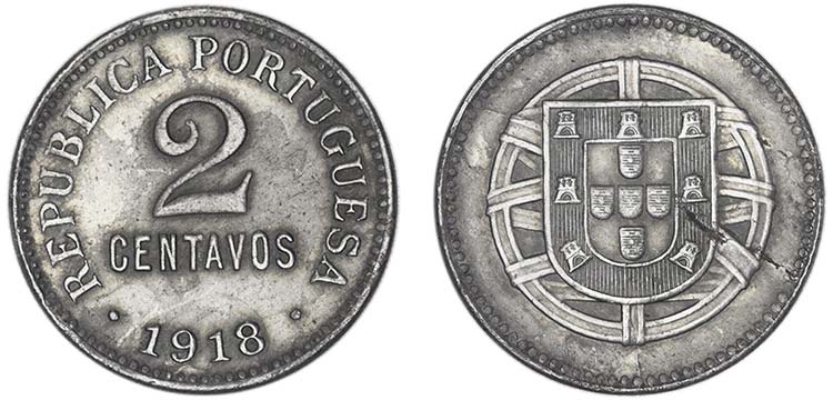 República - 2 Centavos 1918; ... 