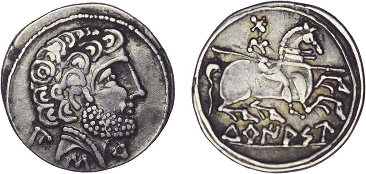 Ibero-Roman - Turiasu - Denarius; ... 