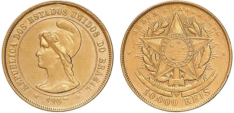 Brazil - Republic - Gold - 10000 ... 