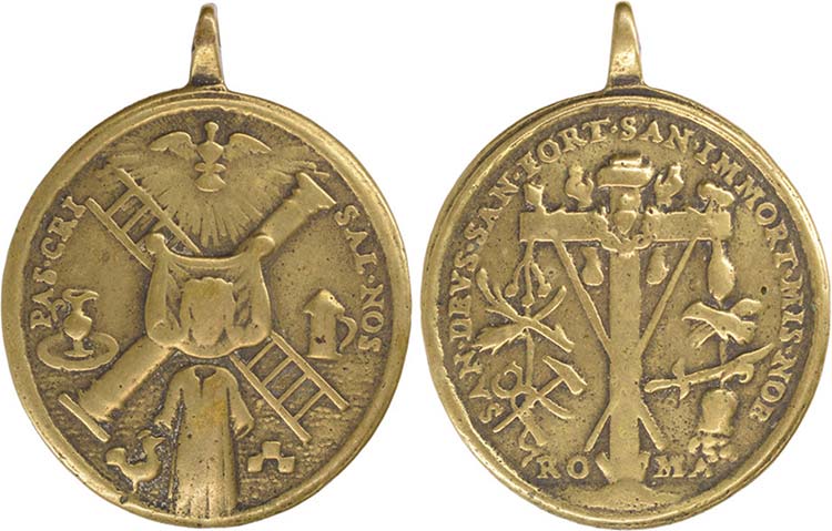 Medalha religiosa do séc. XVIII: ... 