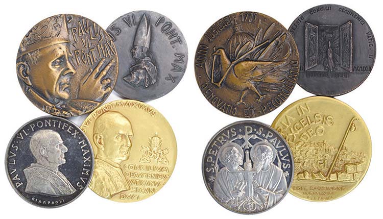 Medalhas Papais - Lote (4 ... 