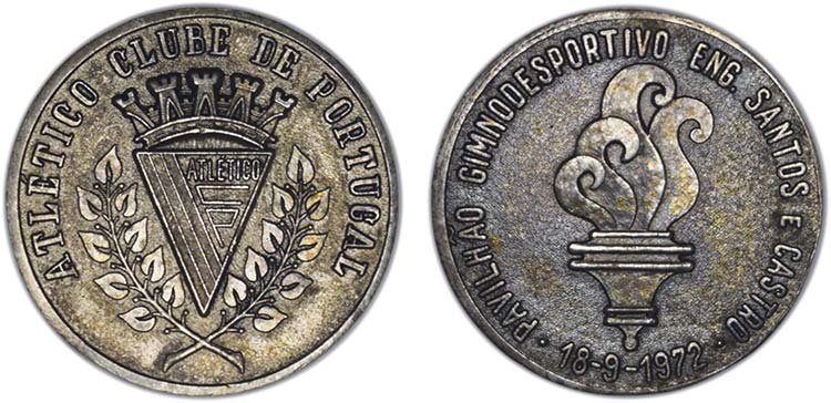 Medalhas - Cobre Prateado 1972 ... 