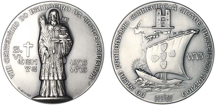 Medalhas - Prata 1973 J. ALVES ... 