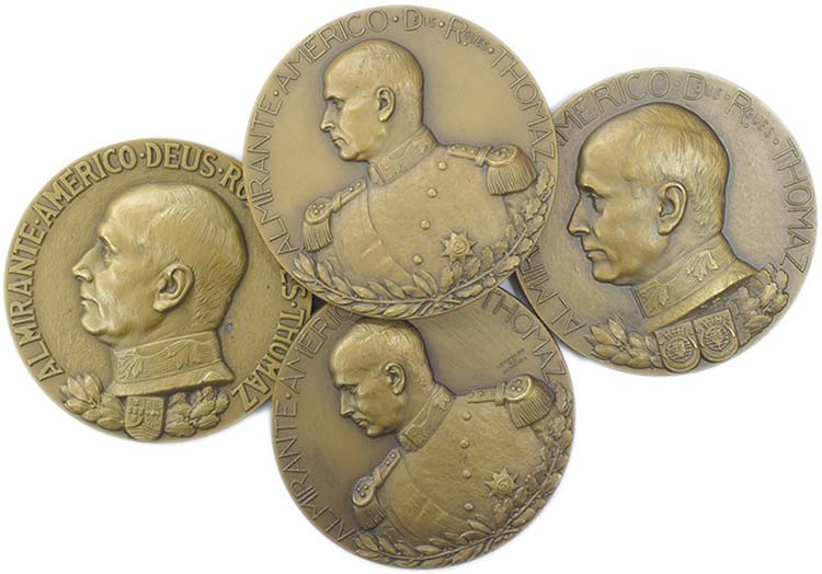 Lote (4 medalhas) - Bronze 1963, ... 