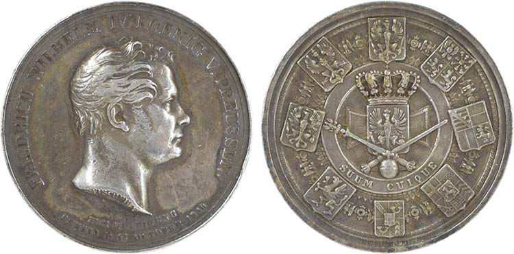 Medalha Alemanha - Prata 1840 ... 