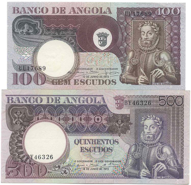 Paper Money - Angola - Lot (10 ... 