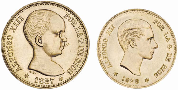 Spain - Lot (2 Coins) - Gold - ... 