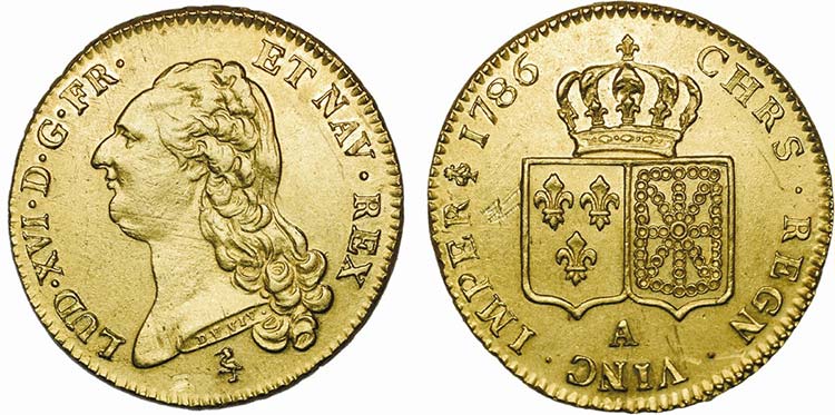 Gold - 2 Louis dOr 1786 A; ... 