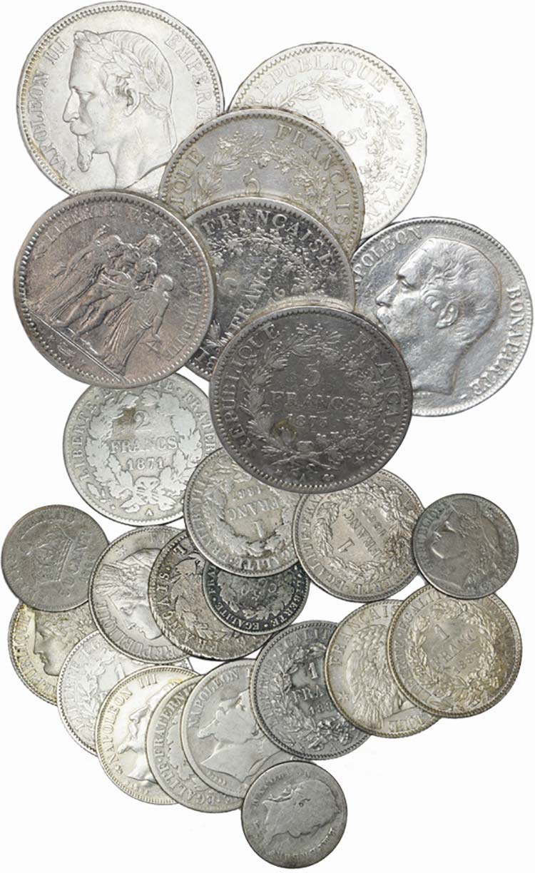 France - Lot (45 Coins) - Ecu 1727 ... 