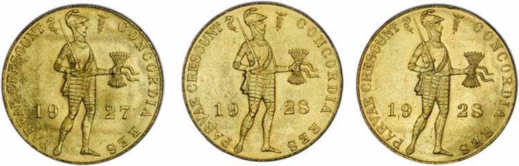 Netherlands - Lot (3 Coins) - Gold ... 