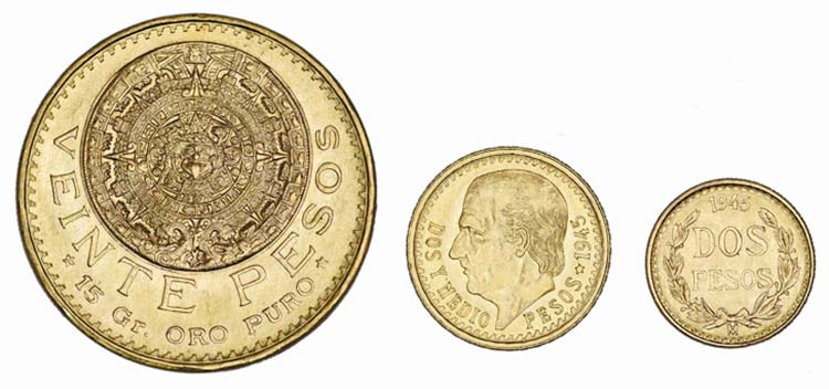 Mexico - Lot (3 Coins) - Gold - 20 ... 