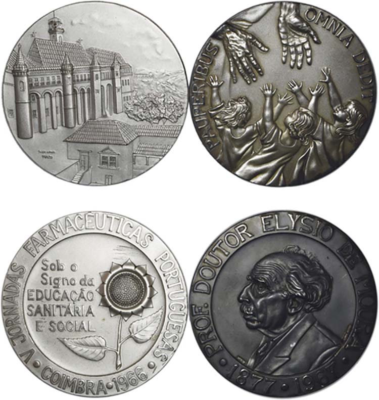 Medalhas - Lote (2 Medalhas) Prata ... 