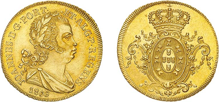 Gold - Meia Peça 1805; 6 Known ... 