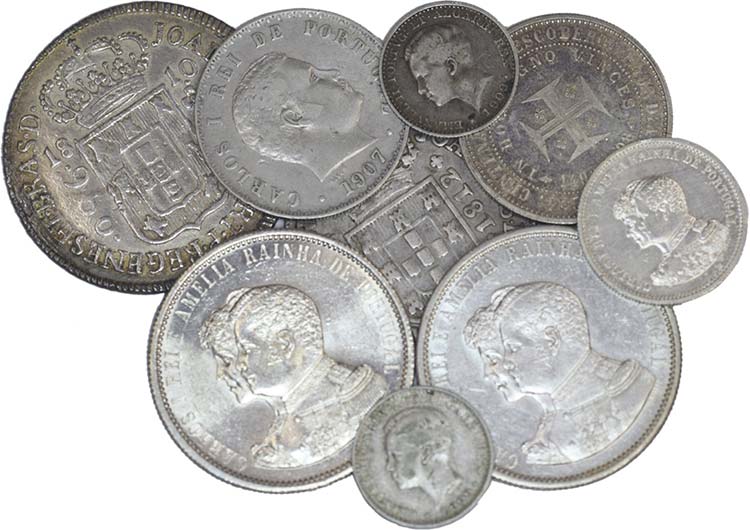 Lot (9 Coins) - Portugal, D. ... 