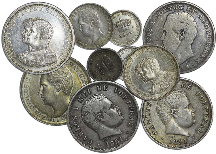 Lot (13 Coins) - Silver - D. Luís ... 