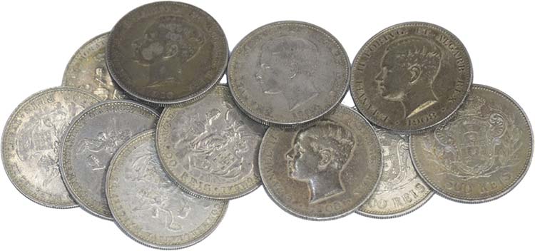 Lot (25 Coins) - Silver - 500 ... 