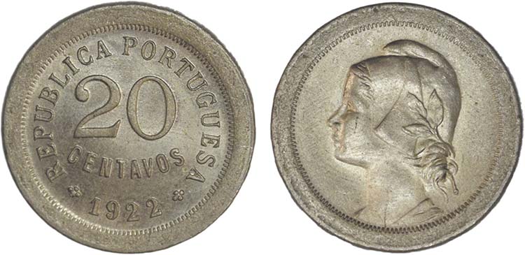 20 Centavos 1922; G.13.05; SOBERBA