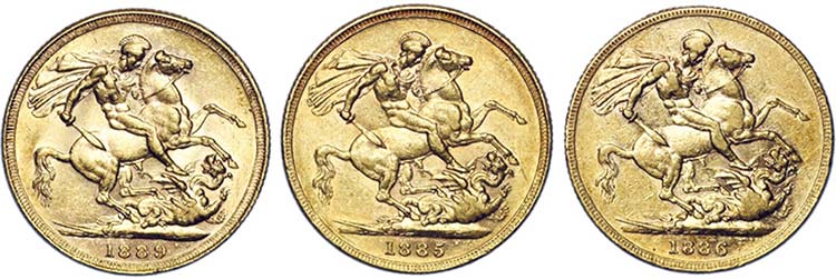 Lot (3 Coins) - Gold - Australia: ... 