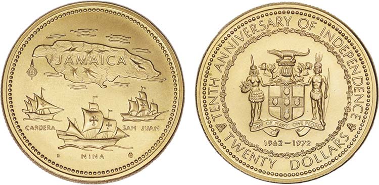 Gold - 20 Dollars (1972); 10th ... 