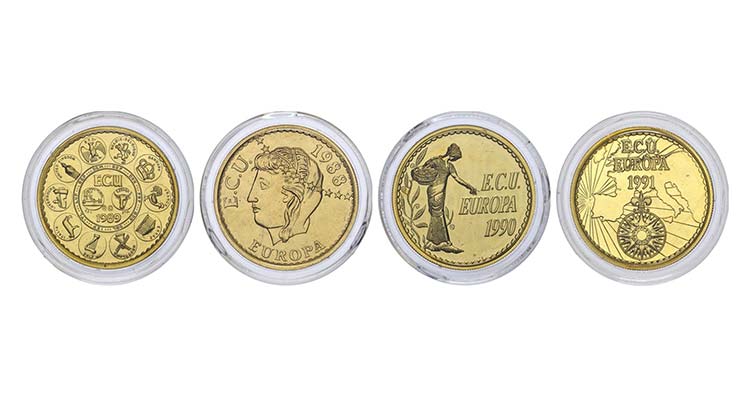 Belgium - Lot (4 Coins) - Gold - ... 
