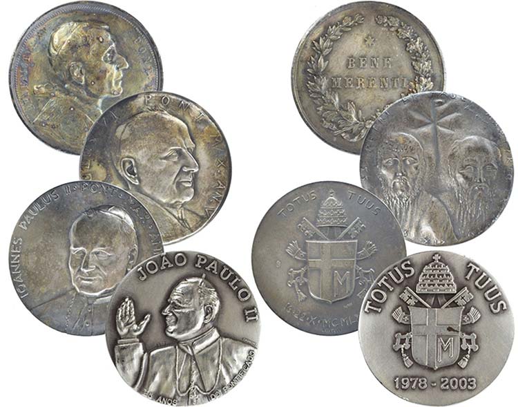 Papal Medals - Lot (4 Medals) - ... 