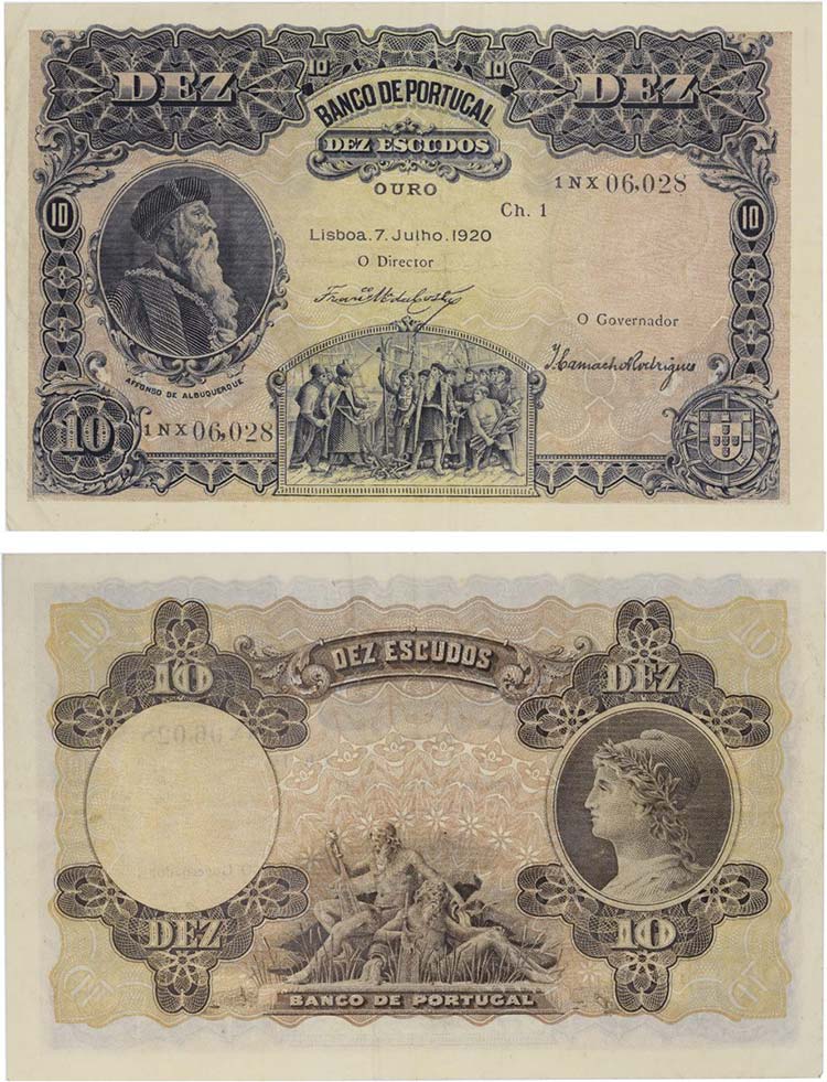 Notas - Banco de Portugal - 10$00 ... 